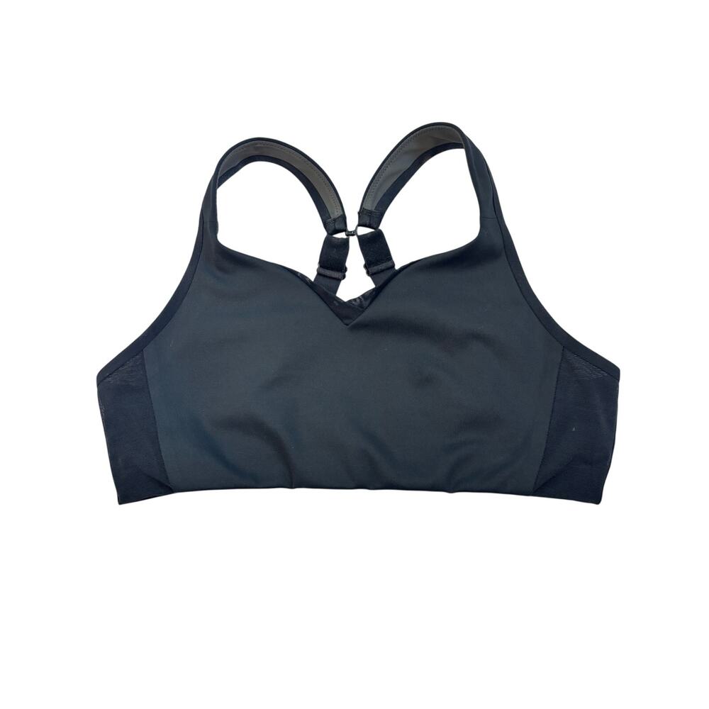 Brooks 34C Sports Bra Black High Impact Adjustable Back Hook Running